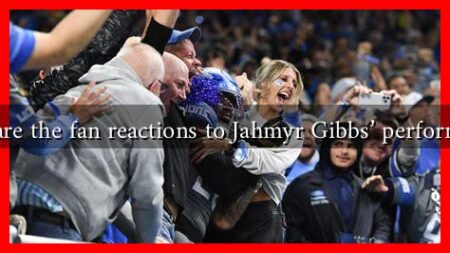What are the fan reactions to Jahmyr Gibbs' performances