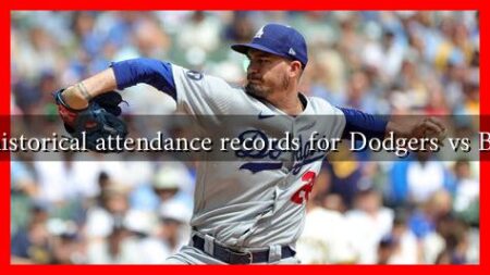 What are the historical attendance records for Dodgers vs Brewers games?