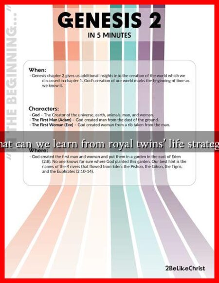 What can we learn from royal twins' life strategies