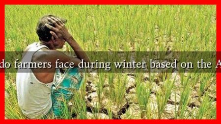 What challenges do farmers face during winter based on the Almanac's forecast