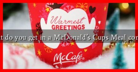 What do you get in a McDonald's Cups Meal combo?