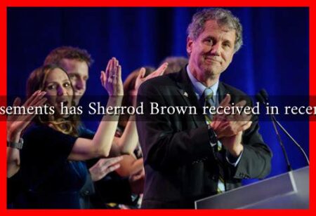 What endorsements has Sherrod Brown received in recent elections?