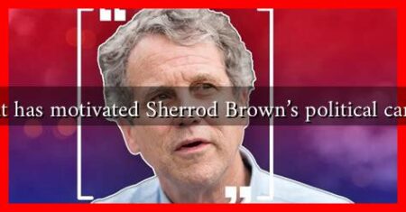 What has motivated Sherrod Brown's political career?