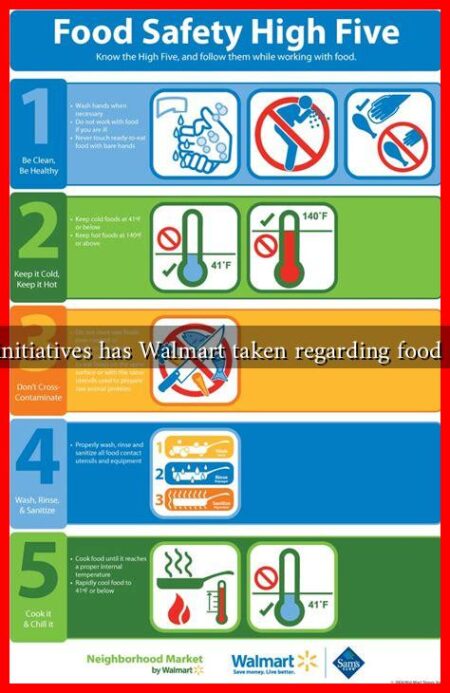 What initiatives has Walmart taken regarding food safety?