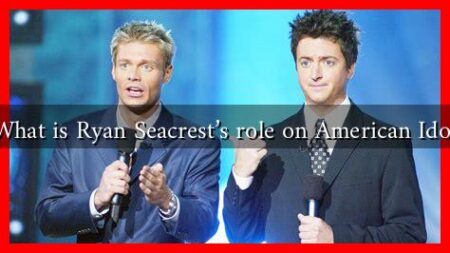What is Ryan Seacrest's role on American Idol