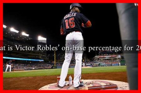 What is Victor Robles’ on-base percentage for 2023 What is Victor Robles’ on-base percentage for 2023