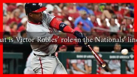 What is Victor Robles' role in the Nationals' lineup