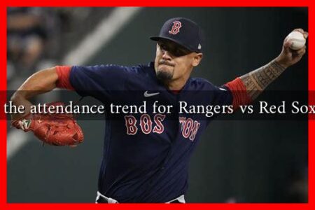 What is the attendance trend for Rangers vs Red Sox games?