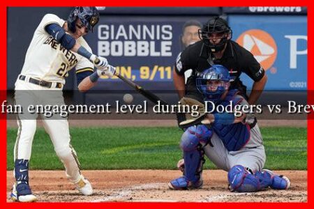 What is the fan engagement level during Dodgers vs Brewers games?