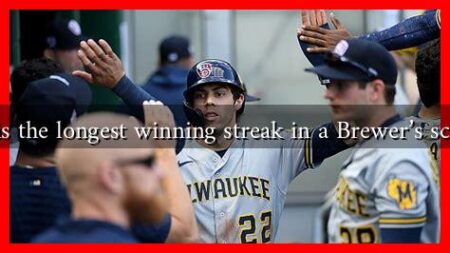 What is the longest winning streak in a Brewer's schedule