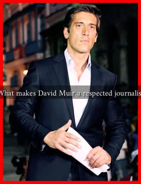 What makes David Muir a respected journalist