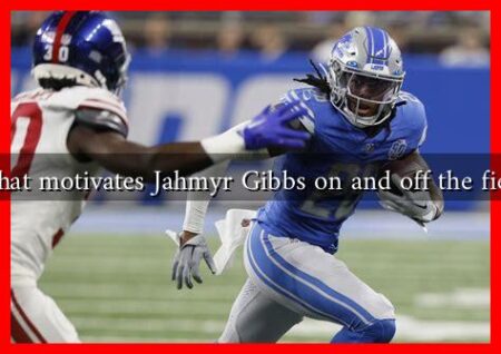 What motivates Jahmyr Gibbs on and off the field