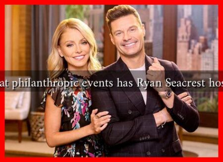 What philanthropic events has Ryan Seacrest hosted What philanthropic events has Ryan Seacrest hosted