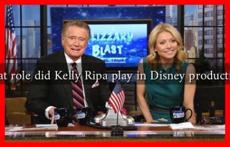 What role did Kelly Ripa play in Disney productions