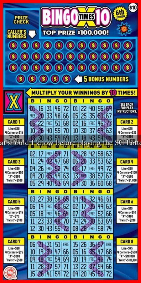 What should I know before playing the SC Lottery? What should I know before playing the SC Lottery?