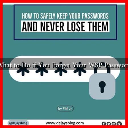 What to Do if You Forget Your WSP Password