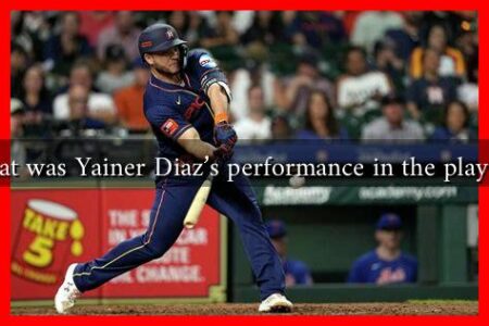 What was Yainer Diaz's performance in the playoffs