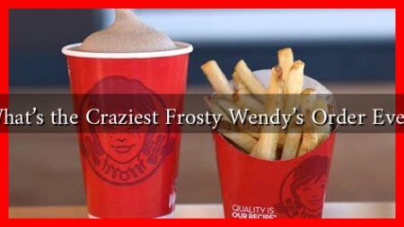 What’s the Craziest Frosty Wendy's Order Ever?