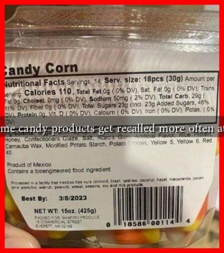 Why do some candy products get recalled more often at Walmart?