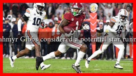 Why is Jahmyr Gibbs considered a potential star running back Why is Jahmyr Gibbs considered a potential star running back