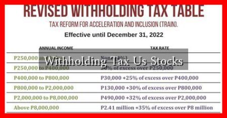 Withholding Tax Us Stocks Withholding Tax Us Stocks