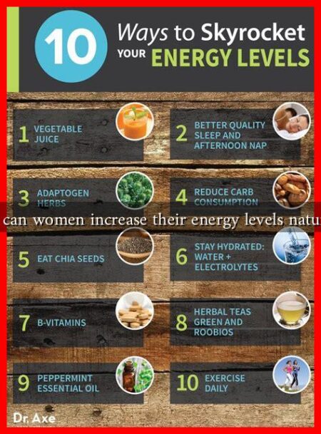How can women increase their energy levels naturally?