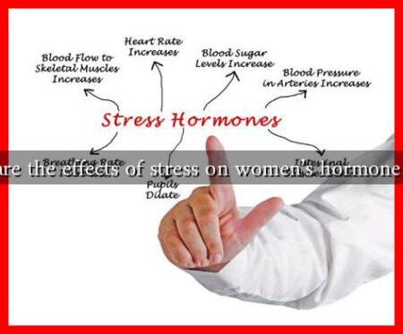 What are the effects of stress on women's hormone levels?