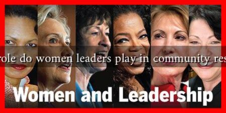 What role do women leaders play in community resilience What role do women leaders play in community resilience