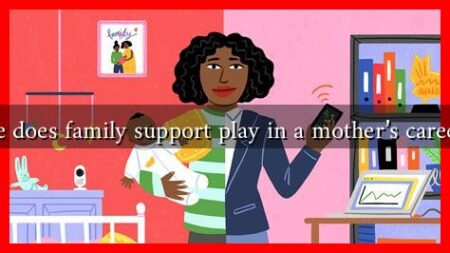 What role does family support play in a mother's career success