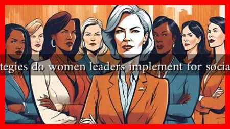 What strategies do women leaders implement for social progress