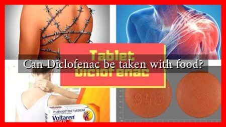 Can Diclofenac be taken with food?