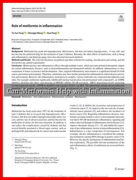 Can Metformin Help with Inflammation Can Metformin Help with Inflammation