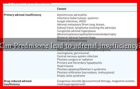 Can Prednisone lead to adrenal insufficiency?