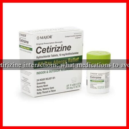 Cetirizine interactions: what medications to avoid