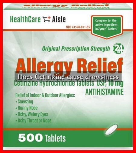 Does Cetirizine cause drowsiness