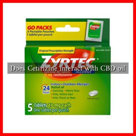Does Cetirizine interact with CBD oil