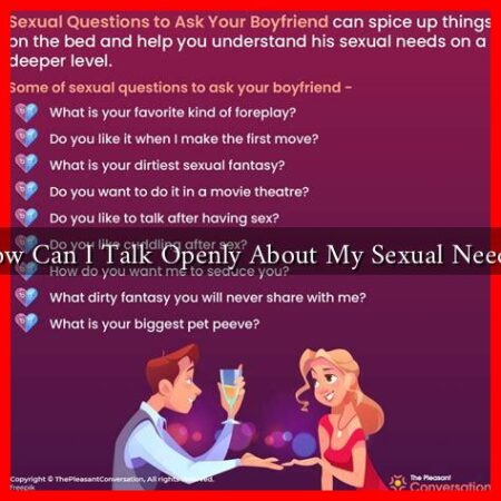How Can I Talk Openly About My Sexual Needs? How Can I Talk Openly About My Sexual Needs?