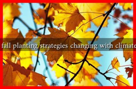 How are fall planting strategies changing with climate change?
