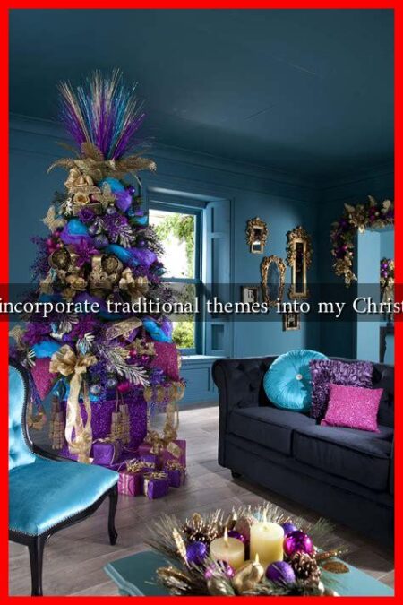 How can I incorporate traditional themes into my Christmas decor?