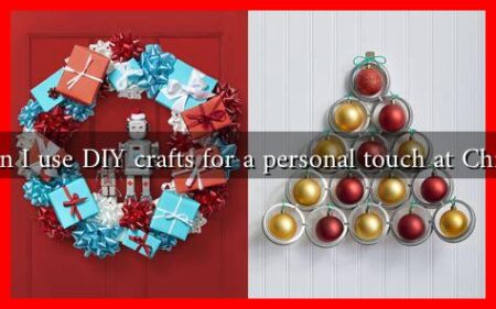 How can I use DIY crafts for a personal touch at Christmas?