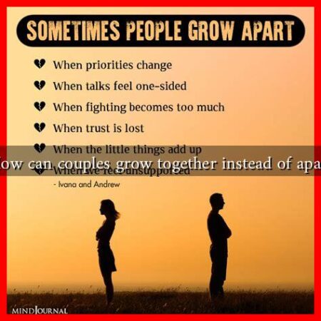 How can couples grow together instead of apart