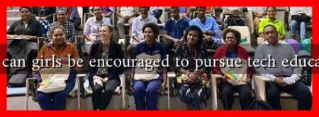 How can girls be encouraged to pursue tech education?