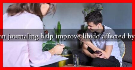 How can journaling help improve libido affected by stress?
