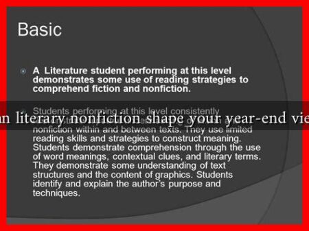 How can literary nonfiction shape your year-end viewpoint