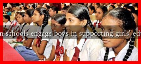How can schools engage boys in supporting girls' education?