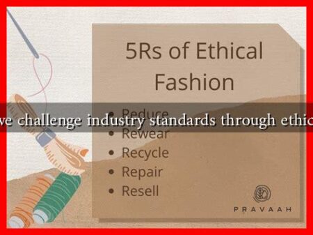 How can we challenge industry standards through ethical fashion?