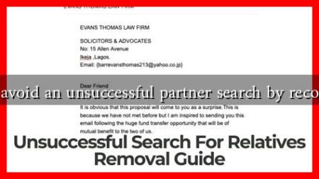 How can you avoid an unsuccessful partner search by recognizing errors How can you avoid an unsuccessful partner search by recognizing errors