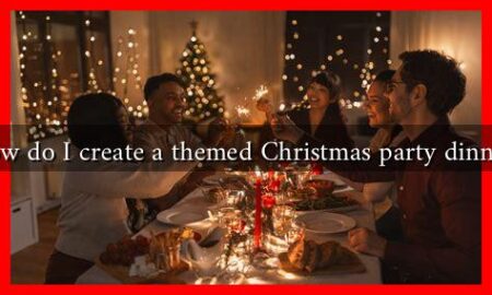 How do I create a themed Christmas party dinner?