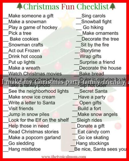 How do I make my Christmas party family-friendly and fun?