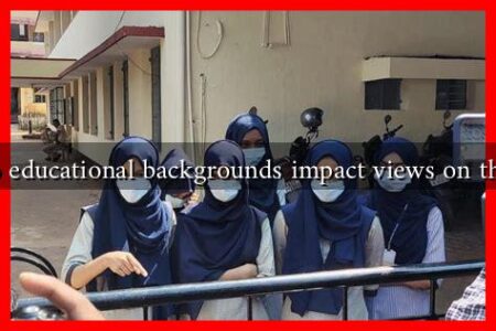How do educational backgrounds impact views on the hijab?